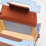 SAONARA Bolso Kukito caramelo/blue sky piel