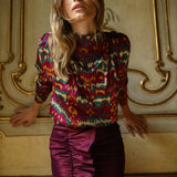 Top Laure Malmo Fuchsia and Green