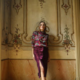 Top Laure Malmo Fuchsia and Green