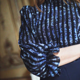 Top Lucie Blue Glitter