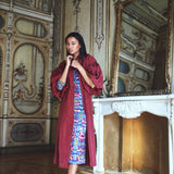 Geiko Malmo Blue and Fuchsia Dress