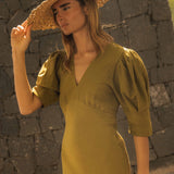 Vestido Zoe Verde Caqui