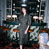 Flavia Python Dress