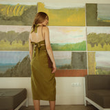 Khaki Green Bardi Top