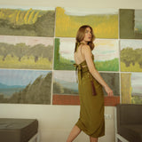 Khaki Green Bardi Top