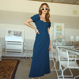 Top Benedetta Petroleum Blue
