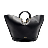 SAONARA Black leather tote bag