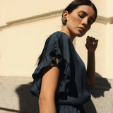 Vestido Andrea Azul Marino