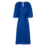 Mimi Print Dress Klein Blue