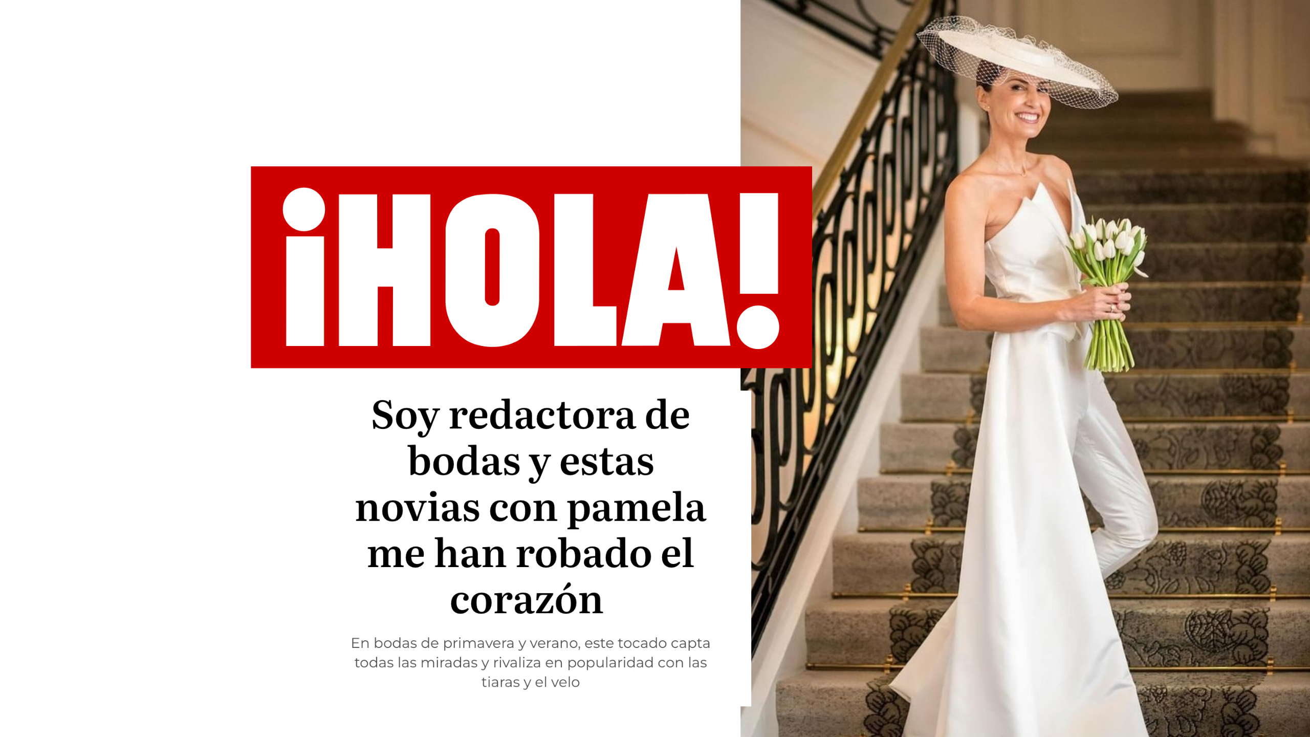 En bodas de primavera y verano, este tocado capta todas las miradas y rivaliza en popularidad con las tiaras y el velo