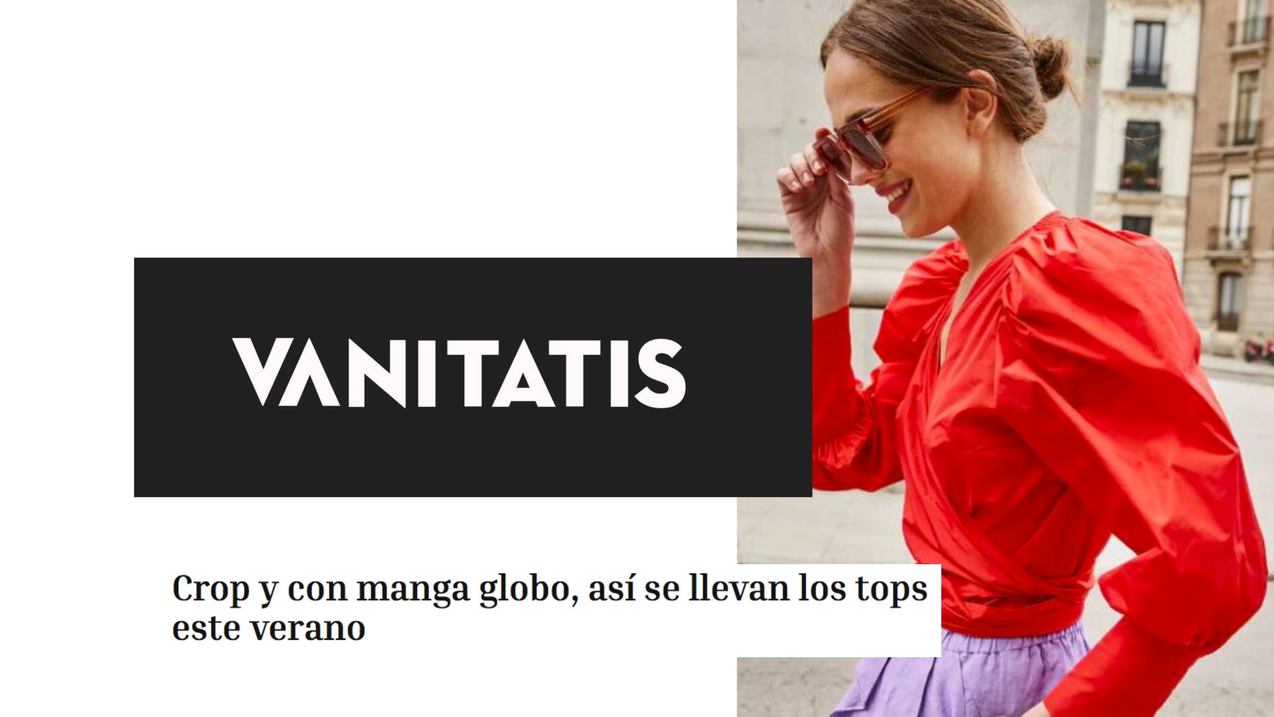 Crop y con manga globo, así se llevan los tops este verano