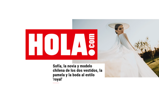 Sofía, la novia y modelo chilena de los dos vestidos, la pamela y la boda al estilo 'royal'
