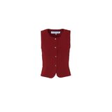Chaleco Rioba crepe granate