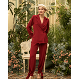 Pantalón Bombacho crepe granate