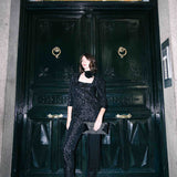 Pantalón Mel Print Negro