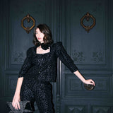 Top Sassu Print Negro