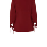 Chaqueta Aziza Crepe granate