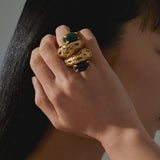 PAOLA SIGHINOLFI Anillo Mayge Verde