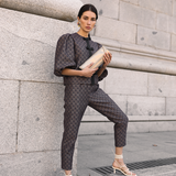 Top Anna Jacquard Amatista