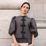 Top Anna Jacquard Amatista