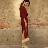 Vestido Fabiola Granate