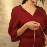 Vestido Fabiola Granate