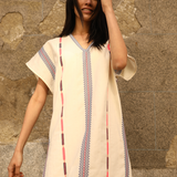 Kaftan Maroki Azul y Rosa