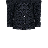 Top Sassu Print Negro