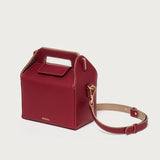 SAONARA Bolso Kukito berry/taupe piel