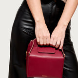SAONARA Bolso Kukito berry/taupe piel