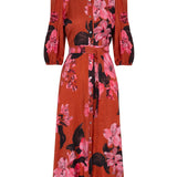 Vestido Flavia Tropical Teja