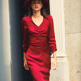 Vestido Geiko Granate