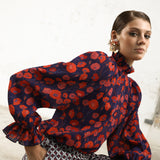 Camisa Lucie Azul y Rojo