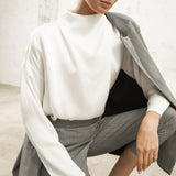 Camisa Laure Satén Blanco