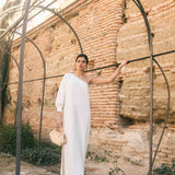 Vestido Begonia Vichy blanco