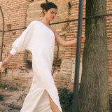 Vestido Begonia Vichy blanco