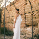 Vestido Begonia Vichy blanco
