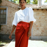 Falda Patrizia Rojo