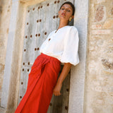 Falda Patrizia Rojo