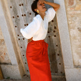 Falda Patrizia Rojo