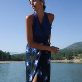 Falda Alessandra Tropical Azul
