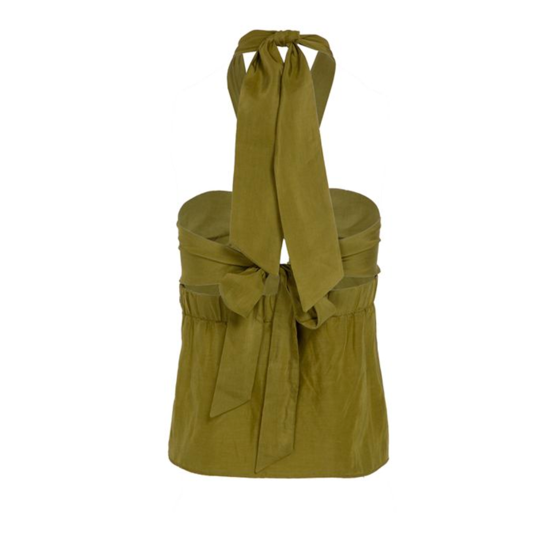 Khaki Green Bardi Top
