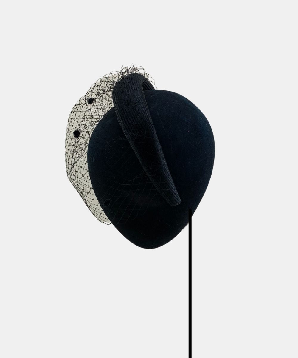 TELGREEN BLACK GUEST HEADDRESS