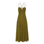 Amale Khaki Green Dress