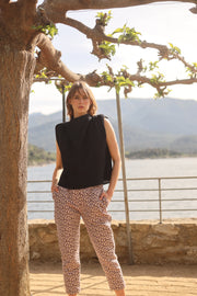 Leyre Vichy Black Top