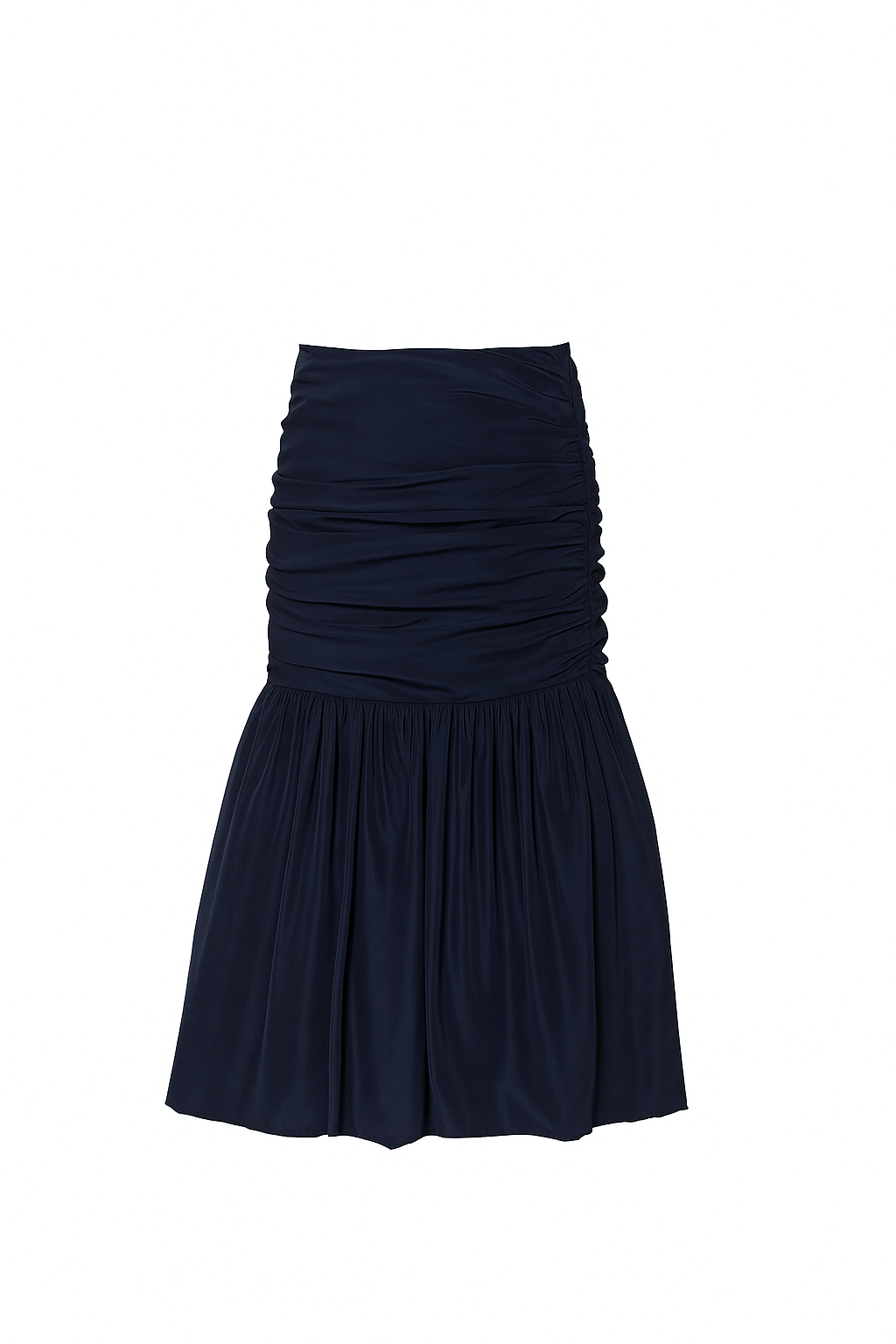 Falda Ivanna Tafetán azul marino