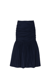 Falda Ivanna Tafetán azul marino
