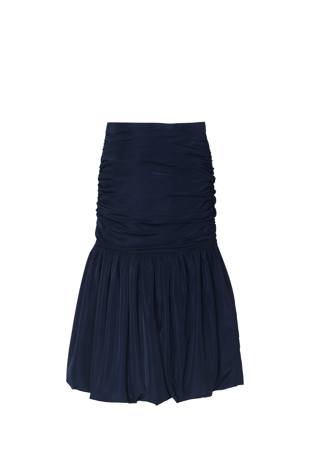 Falda Ivanna Tafetán azul marino