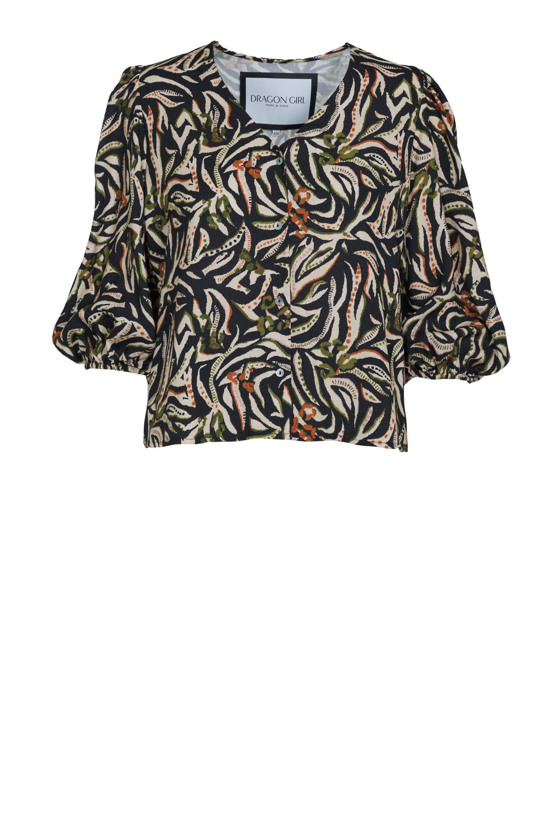 Top Amelia Manila Black