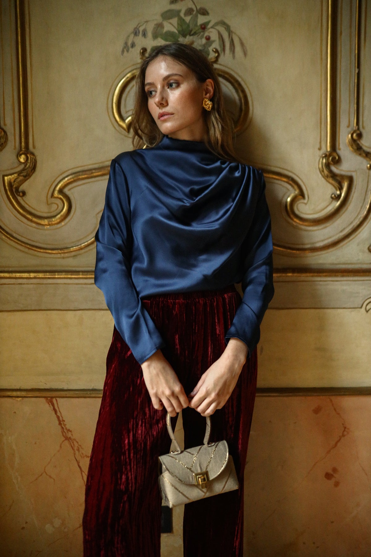 Diana Garnet Trousers